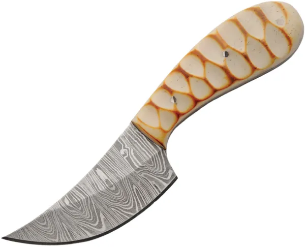Damascus Skinner Burnt Bone knives DM1429BO
