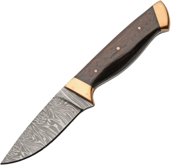Damascus Copper Wood Skinner knives DM1430