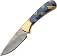 Damascus Braided Sapphire Skinner - DM1431