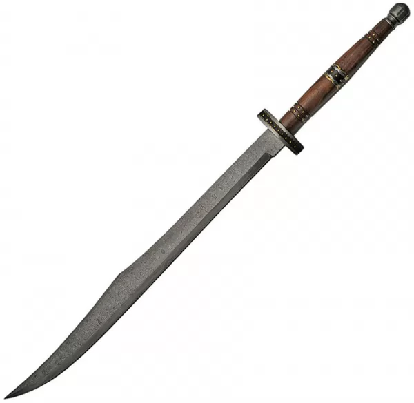 Damascus Scimitar Rosewood knives DM5007