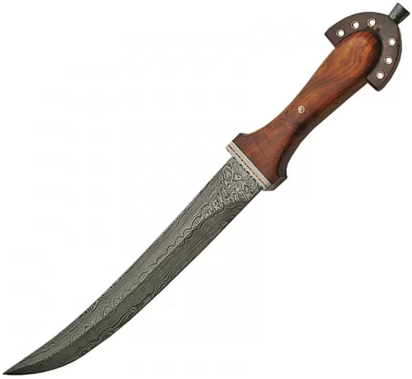 Damascus Short Sword Rosewood knives DM5008