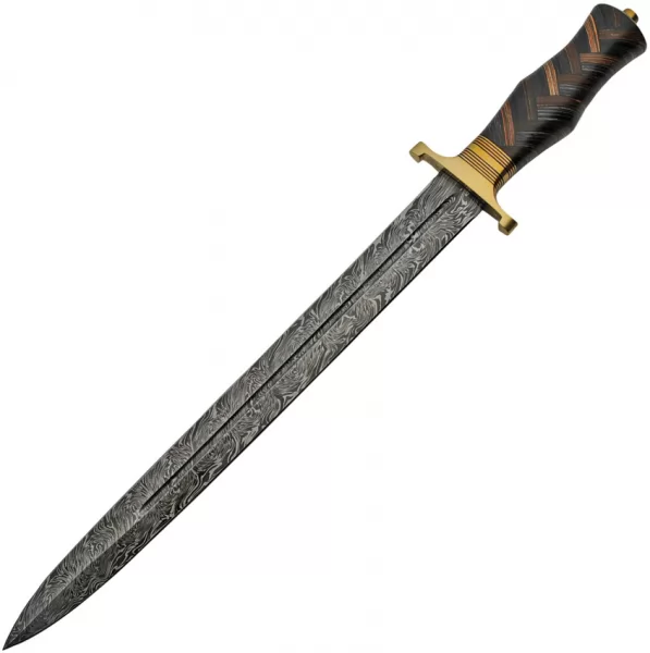 Damascus Braided Wood Sword knives DM5019