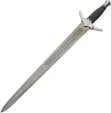 Damascus Short Sword Wire Handle - DM5029