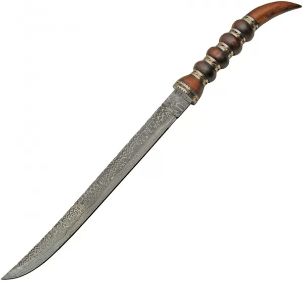 Damascus Ring Tail Saber knives DM5034