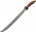 Damascus Saber Brass/Wood - DM5036