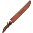 Damascus Saber Brass-Wood knives DM5036