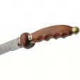 Damascus Saber Brass-Wood knives DM5036