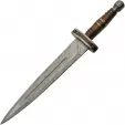 Damascus Short Sword Wood/Brass - DM5039