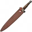 Damascus Short Sword Wood-Brass knives DM5039