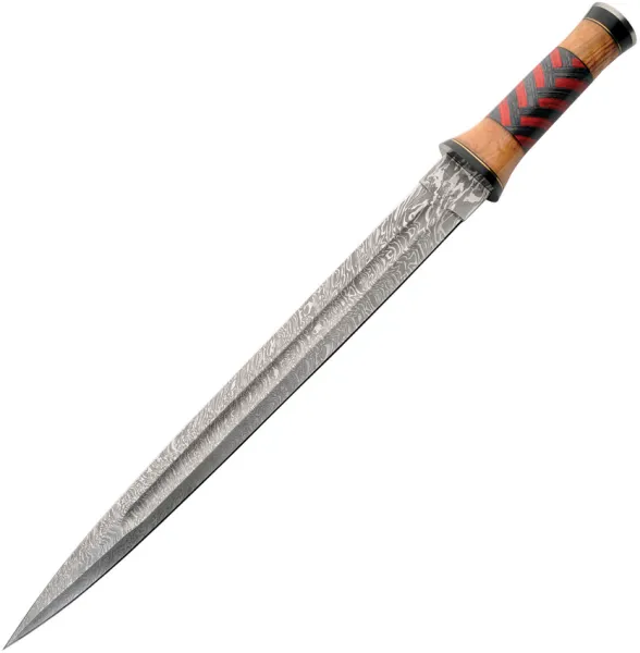 Damascus Red Braided Sword knives DM5046