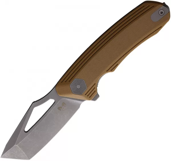 Damned Designs Banshee Linerlock Tan G10 DMN003GT