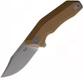 Damned Designs Cerberus Linerlock Tan G10 - DMN005GT