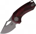 Damned Designs Djinn Linerlock Blk/Red G10 - DMN015BKRD
