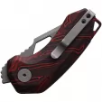 Damned Designs Djinn Linerlock Blk-Red G10 DMN015BKRD