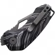 Damned Designs Djinn Linerlock Blk-White G10 DMN015BKWT