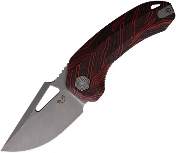 Damned Designs Djinn XL Linerlock Blk-Red DMN015XLBKRD