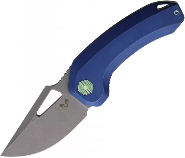 Damned Designs Djinn XL Linerlock Blue Ti DMN015XLTBL