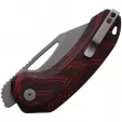 Damned Designs Anzu XL Linerlock Blk-Red G10 DMN016XLBKRD