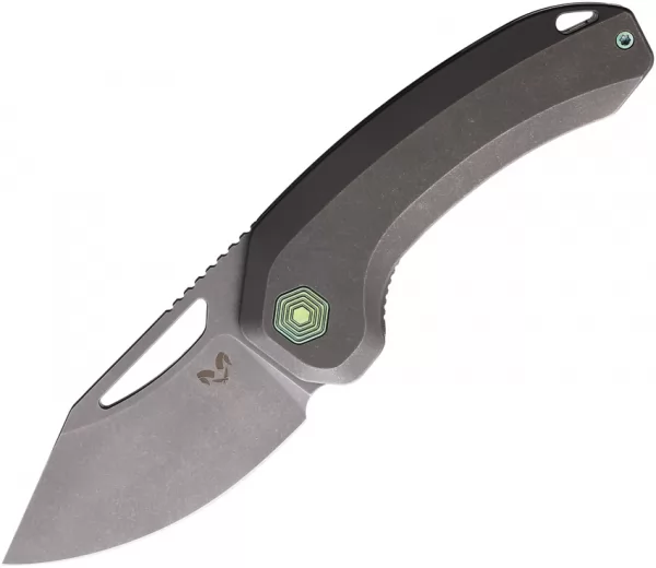 Damned Designs Anzu XL Linerlock Gray Ti DMN016XLTSW2