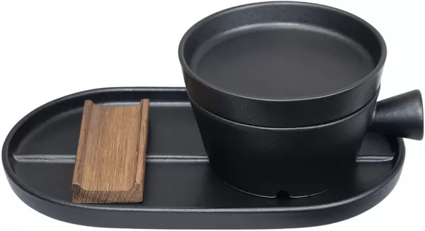 Dovo Shave Bowl Set- Pitch Dark DOV6340582