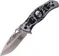Dark Side Skull Linerlock A/O Gray - DSA024GY