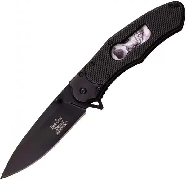 Dark Side Keyhole Linerlock A-O Skull DSA050BS