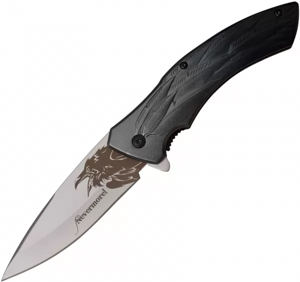 Dark Side Raven Linerlock A-O Gray DSA054BG
