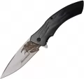 Dark Side Raven Linerlock A/O Gray - DSA054BG