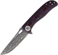 Dreamtech Linerlock Damascus Red - DTK3898MRD