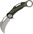 Dreamtech Button Lock Karambit Blk/Gn - DTK4221GBG