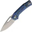Dreamtech Linerlock Micarta Blue/Green - DTK4542MBL