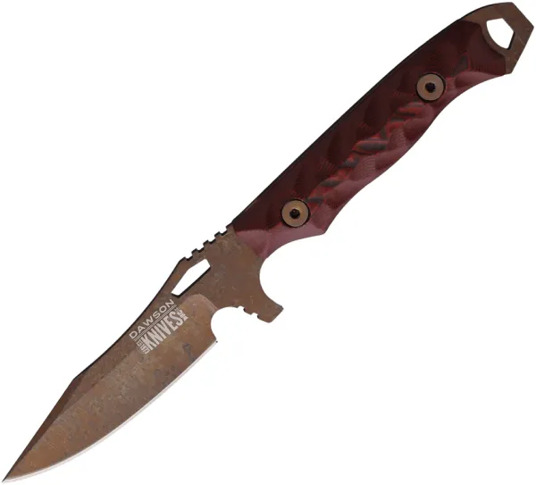Dawson Knives Smuggler Fixed Blade Blk-Red DW16753