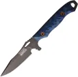 Dawson Knives Smuggler Fixed Blade Blk/Blu - DW16760