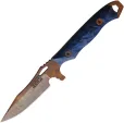 Dawson Knives Smuggler Fixed Blade Blk/Blu - DW16807