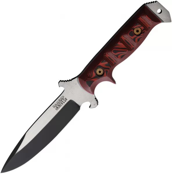 Dawson Knives Chief Red and Black G10 DW33071