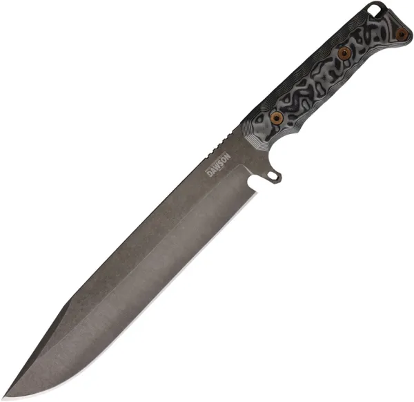 Dawson Knives Holdout Bowie Gray Black G10 DW41881