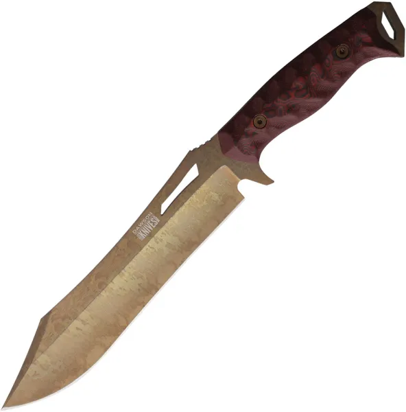 Dawson Knives Dominion Fixed Blade Blk-Red DW47711