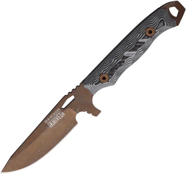 Dawson Knives Outcast Fixed Blade Blk-Wht DW48980