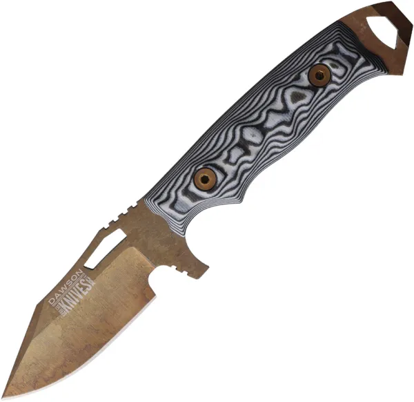 Dawson Knives Steadfast Fixed Blade Blk-Wht DW60677