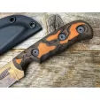 Dawson Knives Deep Notch Fixed Blade Orange DW64094