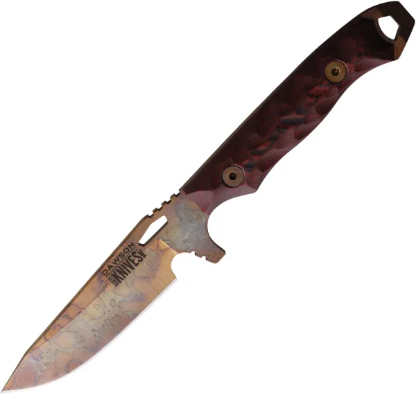 Dawson Knives Outcast Fixed Blade Blk-Red DW83366