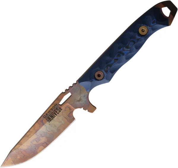 Dawson Knives Outcast Fixed Blade Blk-Blu DW83373