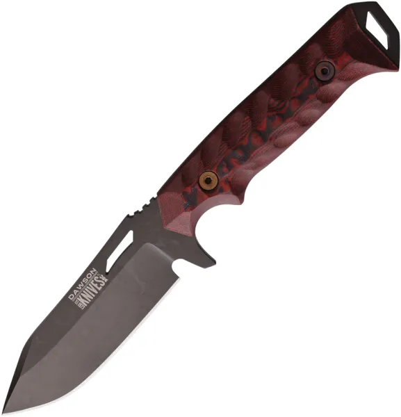 Dawson Knives Shepherd Fixed Blade Blk-Red DW83779