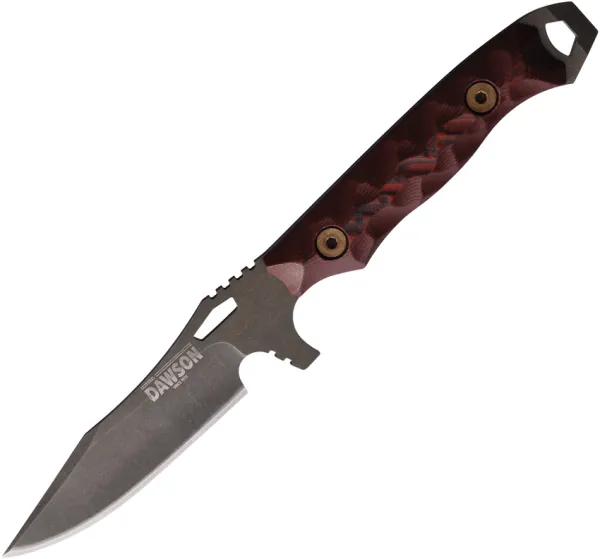 Dawson Knives Smuggler Fixed Blade Blk-Red DW83823