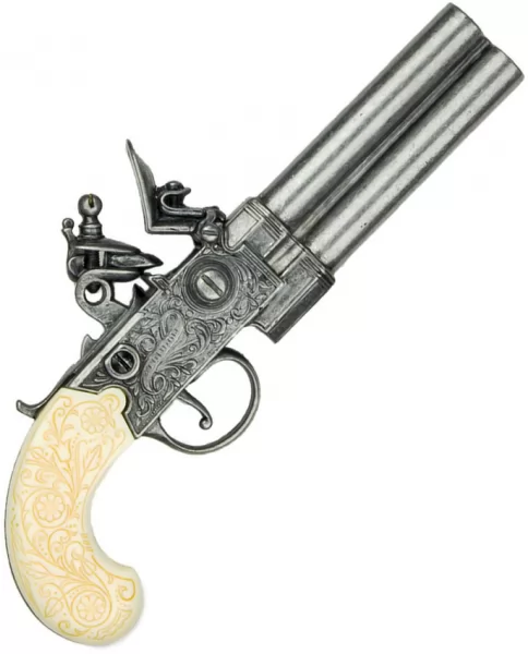 Denix Colonial Double Barrel Flintlo replicas DX1149G