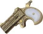 Denix Replica Double Barrelled Deringer Pistol 1262/L