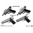 Denix 1911 Gold Automatic Pistol replicas DX5312