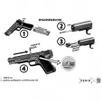 Denix 1911 Gold Automatic Pistol replicas DX5312