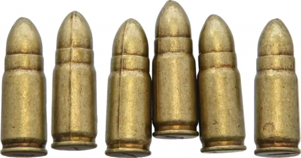 Denix Luger PO8 Bullet Replica 6pk replicas DX59