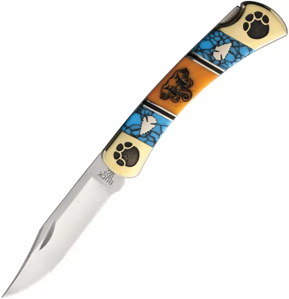 David Yellowhorse-Buck Custom Buck 110 Lockback DY9100